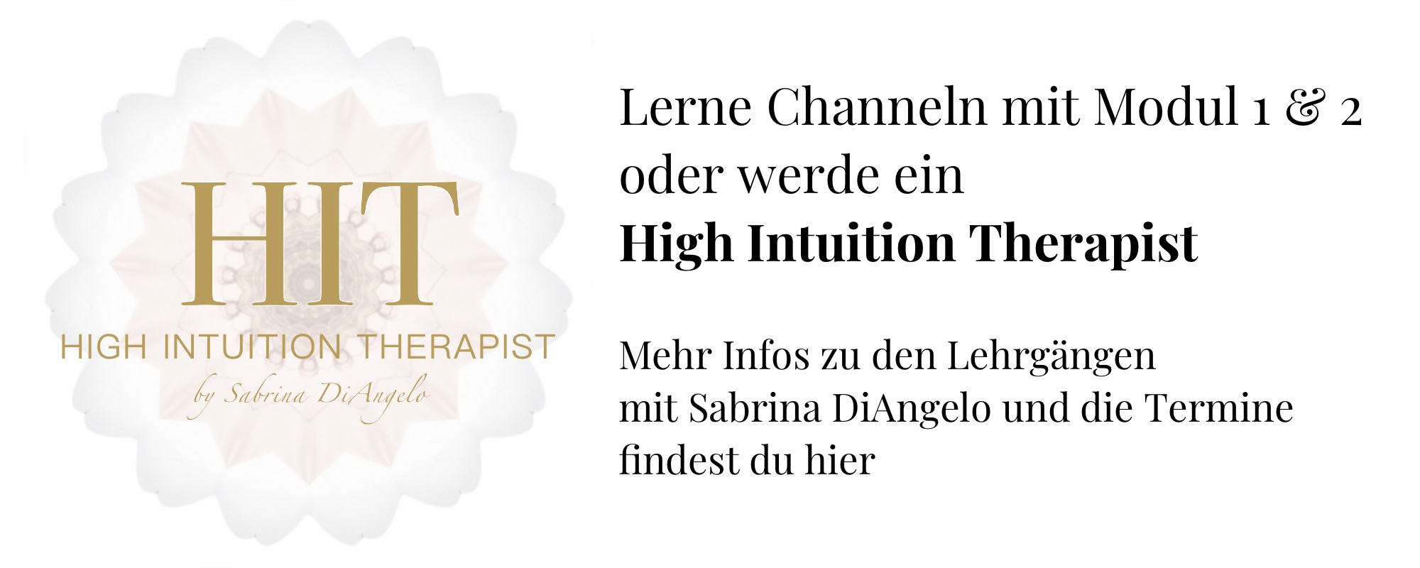Banner HIT Lernkurs High Intuition Therapist
